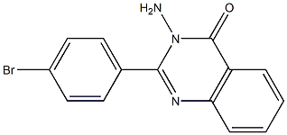 4(3H)-Quinazolinone, 3-amino-2-(4-bromophenyl)- Structure