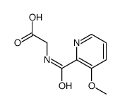 2-[(3-methoxypyridine-2-carbonyl)amino]acetic acid Structure