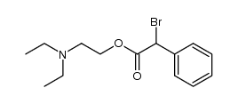 bromo-phenyl-acetic acid 2-diethylamino-ethyl ester Structure