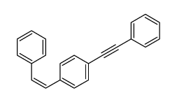 1-(2-phenylethenyl)-4-(2-phenylethynyl)benzene结构式