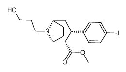 N-(3-hydroxypropyl)-2β-carbomethoxy-3β-(4'-iodophenyl)nortropane Structure