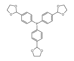 Tris[4-(1,3-dioxacyclopent-2-yl)phenyl]phosphane Structure