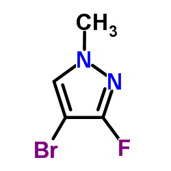 4-Bromo-3-fluoro-1-methyl-1H-pyrazole structure