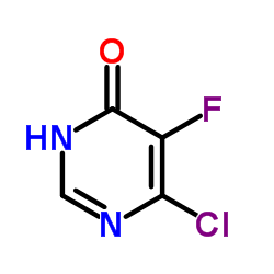 6-Chloro-5-fluoro-4(1H)-pyrimidinone结构式