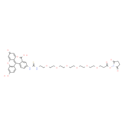 Fluorescein-PEG6- NHS ester structure