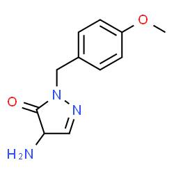 4-amino-1-(4-methoxybenzyl)-1H-pyrazol-5(4H)-one Structure