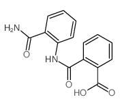 Benzoic acid,2-[[[2-(aminocarbonyl)phenyl]amino]carbonyl]- Structure