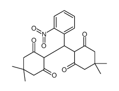 2-[(4,4-dimethyl-2,6-dioxocyclohexyl)-(2-nitrophenyl)methyl]-5,5-dimethylcyclohexane-1,3-dione Structure