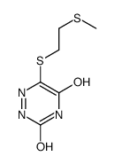 6-(2-methylsulfanylethylsulfanyl)-2H-1,2,4-triazine-3,5-dione Structure