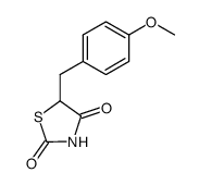 5-[(4-methoxyphenyl)-methyl]thiazolidine-2,4-dione结构式