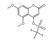 5,7-dimethoxy-2-oxo-2H-chromen-4-yl trifluoromethanesulfonate结构式