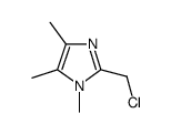 2-Chloromethyl-1,4,5-trimethyl-1H-imidazole结构式