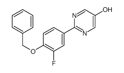 2-(3-fluoro-4-phenylmethoxyphenyl)pyrimidin-5-ol结构式