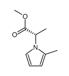1H-Pyrrole-1-aceticacid,alpha,2-dimethyl-,methylester,(alphaS)-(9CI) Structure