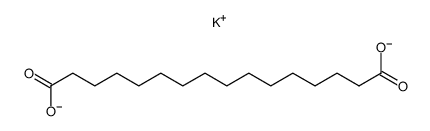 hexadecanedioic acid, dipotassium-salt Structure