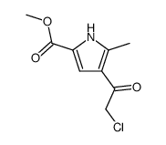 methyl 4-(2-chloroacetyl)-5-methyl-1H-pyrrole-2-carboxylate Structure