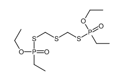 1-[(ethoxy-ethyl-phosphoryl)sulfanylmethylsulfanylmethylsulfanyl-ethyl-phosphoryl]oxyethane结构式