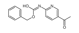 (5-乙酰基吡啶-2-基)氨基甲酸苄酯结构式