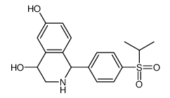 1-[p-(Isopropylsulfonyl)phenyl]-1,2,3,4-tetrahydro-6,7-isoquinolinediol structure