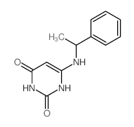 2,4(1H,3H)-Pyrimidinedione,6-[(1-phenylethyl)amino]-结构式