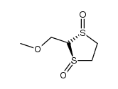 (1R,3R)-2-(methoxymethyl)-1,3-dithiolane 1,3-dioxide结构式