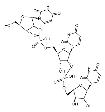 Uridylyl-(2'-5')-uridylyl-(2'-5')-uridin结构式