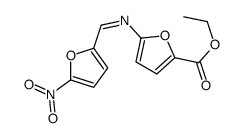 Ethyl 5-(((5-nitro-2-furanyl)methylene)amino)-2-furancarboxylate结构式