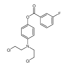 [4-[bis(2-chloroethyl)amino]phenyl] 3-fluorobenzoate picture
