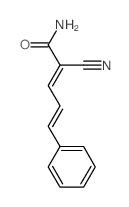 2,4-Pentadienamide,2-cyano-5-phenyl- structure