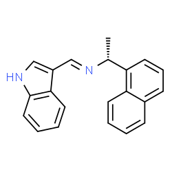 (R)-N-[(3-indolyl)methylene]-1-(1-napthyl)ethylamine structure