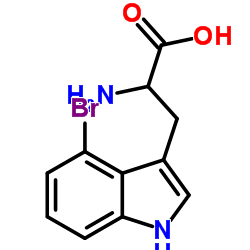 2-氨基-3-(4-溴-1H-吲哚-3-基)丙酸图片