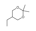 1,3-Dioxane, 5-ethyl-2,2-dimethyl-结构式