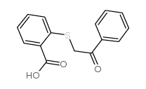 2-[(2-OXO-2-PHENYLETHYL)THIO]BENZOIC ACID structure