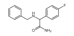2-(N-benzyl)amino-2-(4-fluorophenyl)acetamide结构式