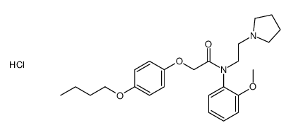 2-(4-butoxyphenoxy)-N-(2-methoxyphenyl)-N-(2-pyrrolidin-1-ylethyl)acetamide,hydrochloride结构式