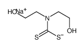 sodium bis(2-hydroxyethyl)dithiocarbamate Structure