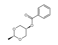 cis-5-benzoyloxy-2-methyl-[1,3]dioxane结构式