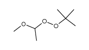 1-(1,1-dimethylethylperoxy)-1-methoxyethane结构式