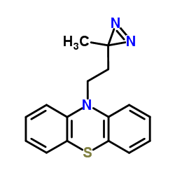 10-[2-(3-Methyl-3H-diazirin-3-yl)ethyl]-10H-phenothiazine结构式