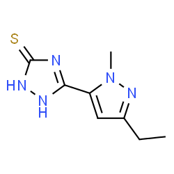 3H-1,2,4-Triazole-3-thione,5-(3-ethyl-1-methyl-1H-pyrazol-5-yl)-1,2-dihydro-(9CI) Structure