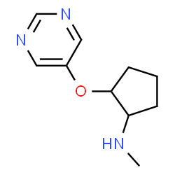 Cyclopentanamine, N-methyl-2-(5-pyrimidinyloxy)- (9CI) structure