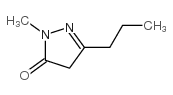 1-methyl-3-n-propyl-2-pyrazolin-5-one structure