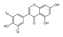 5,7-Dihydroxy-3-[4-hydroxy(3,5-2H2)phenyl]-4H-chromen-4-one Structure
