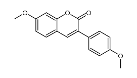 7-methoxy-3-(4-methoxyphenyl)-2H-chromen-2-one结构式