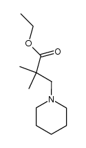 piperidino-pivalic acid ethyl ester Structure