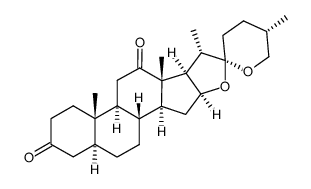 hecogenin-3-one Structure