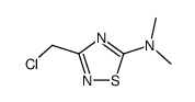 (3-chloromethyl-[1,2,4]thiadiazol-5-yl)-dimethyl-amine Structure