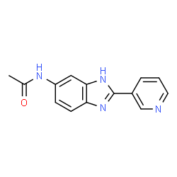 N-[2-(pyridin-3-yl)-1H-benzimidazol-5-yl]acetamide structure