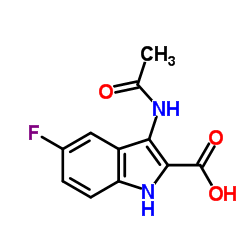 3-ACETYLAMINO-5-FLUORO-1H-INDOLE-2-CARBOXYLIC ACID picture