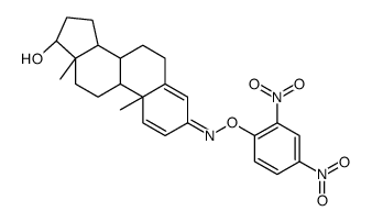 17β-Hydroxyandrosta-1,4-dien-3-one O-(2,4-dinitrophenyl)oxime structure